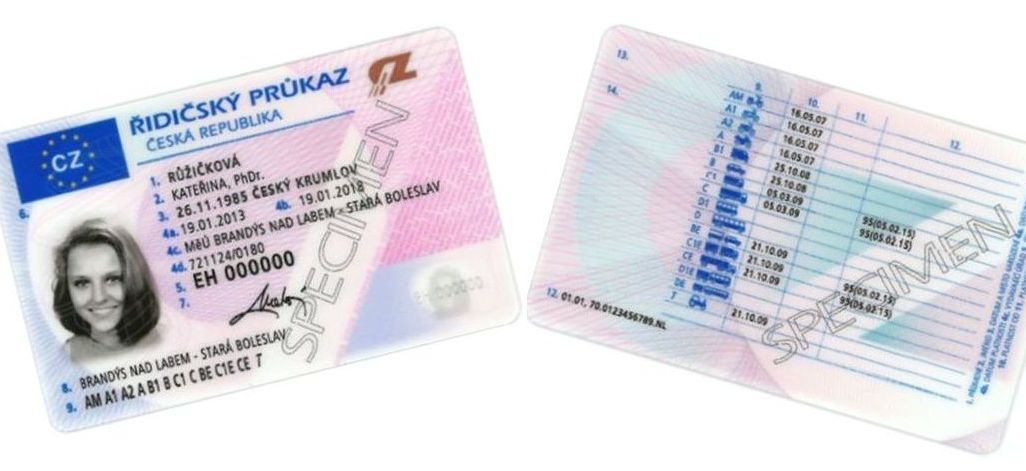 řidičský průkaz
