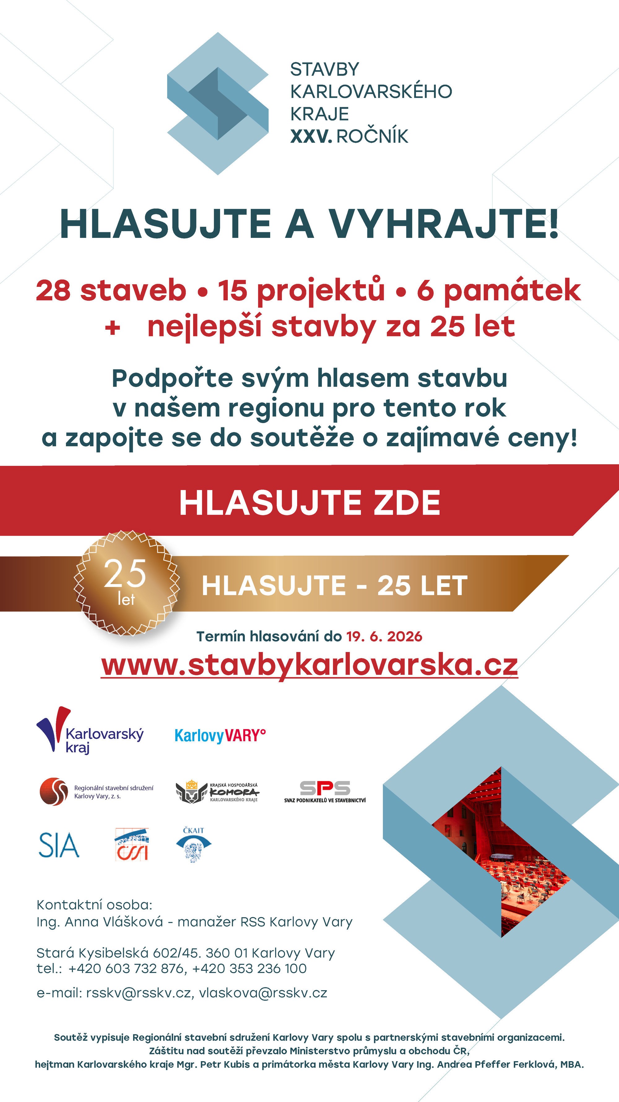 Banner s výzvou - hlasujte o stavbách