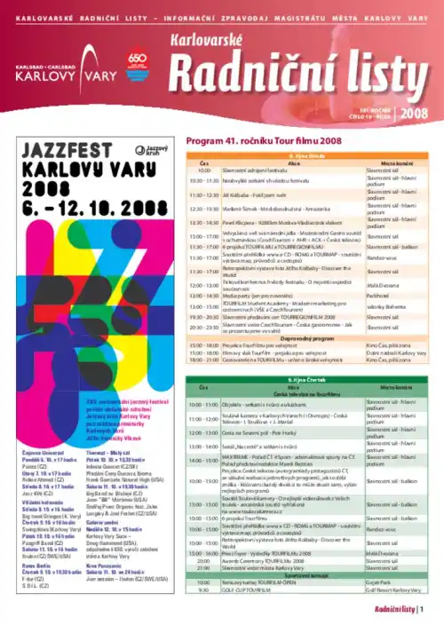 Karlovarské radniční listy 10/2008