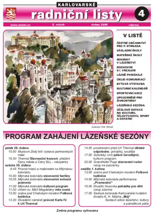 Karlovarské radniční listy 04/2005