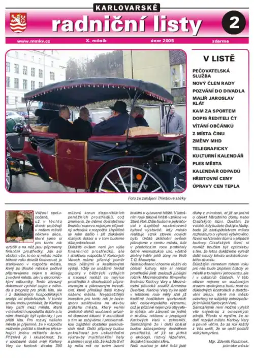 Karlovarské radniční listy 02/2005