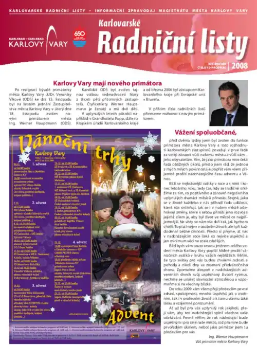 Karlovarské radniční listy 12/2008