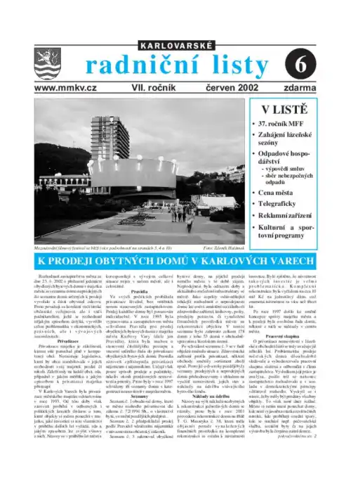 Karlovarské radniční listy 06/2002
