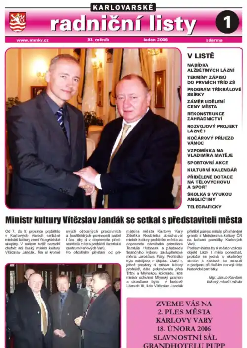 Karlovarské radniční listy 01/2006