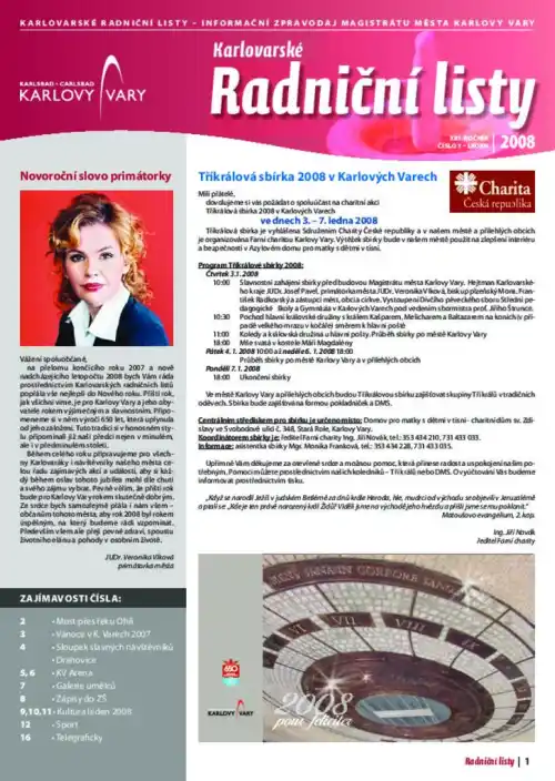 Karlovarské radniční listy 01/2008