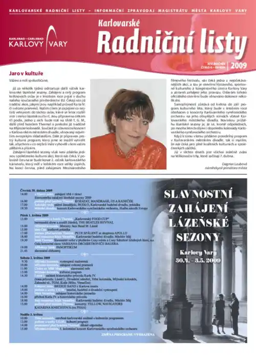 Karlovarské radniční listy 04/2009