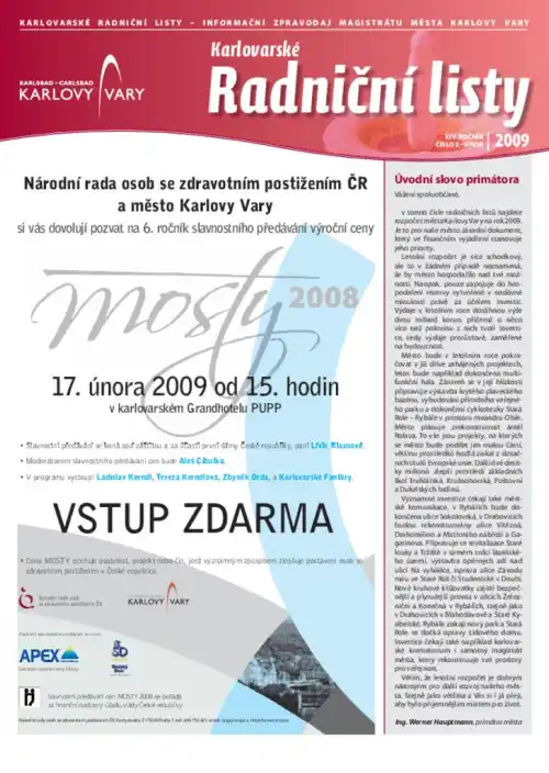 Karlovarské radniční listy 02/2009