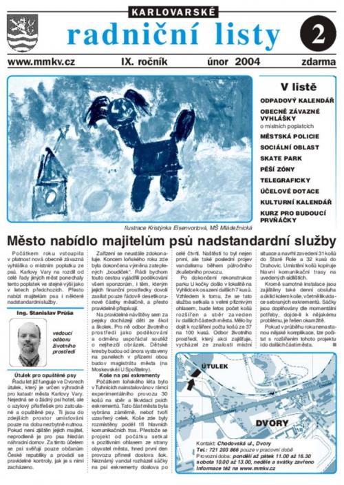 Karlovarské radniční listy 02/2004