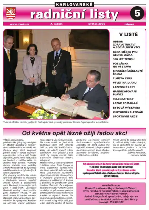 Karlovarské radniční listy 05/2005