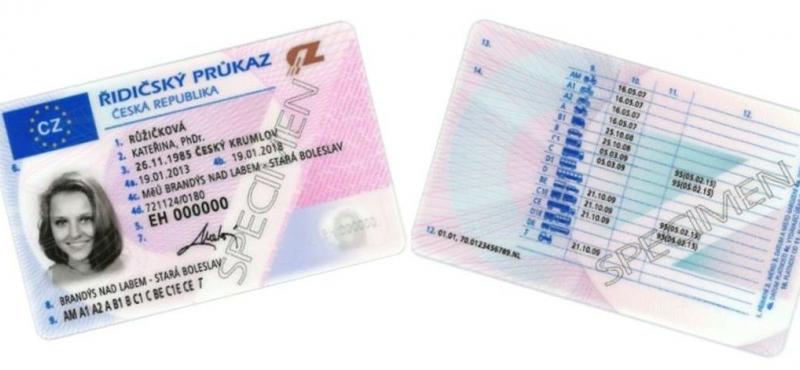 řidičský průkaz_vzor