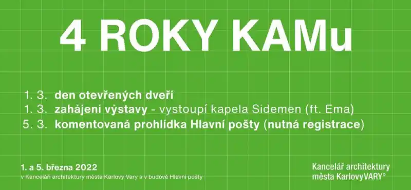 Program oslav 4. narozenin KAMu 