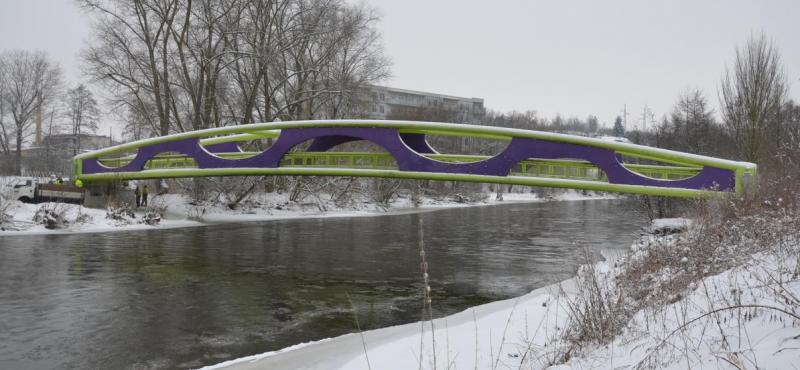 Lávka u Meandru Ohře