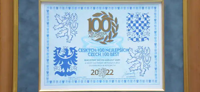 Diplom - Českých 100 nejlepších