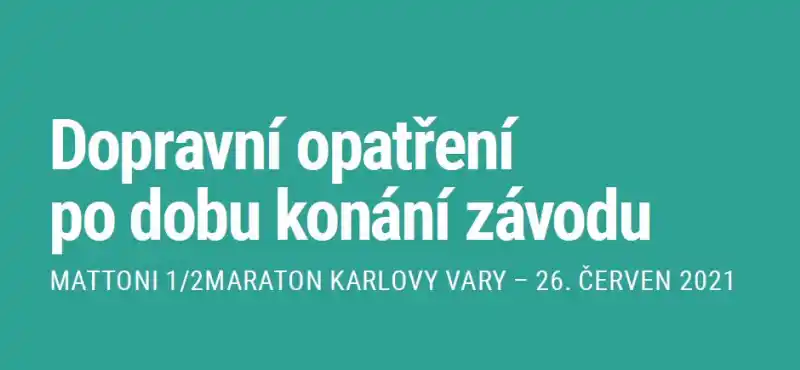 Dopravní omezení při půlmaratonu
