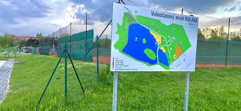 Informační mapa v areálu Rolava