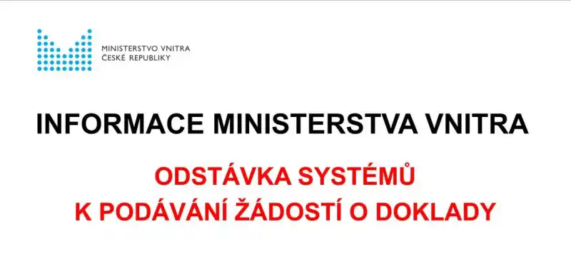 UPOZORNĚNÍ - Odstávka systémů MVČR