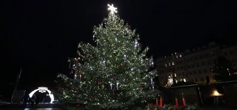 Vánoční strom v Karlových Varech 2021
