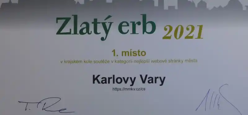 Zlatý erb - diplom