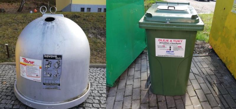 kontejnery na kov a tuky