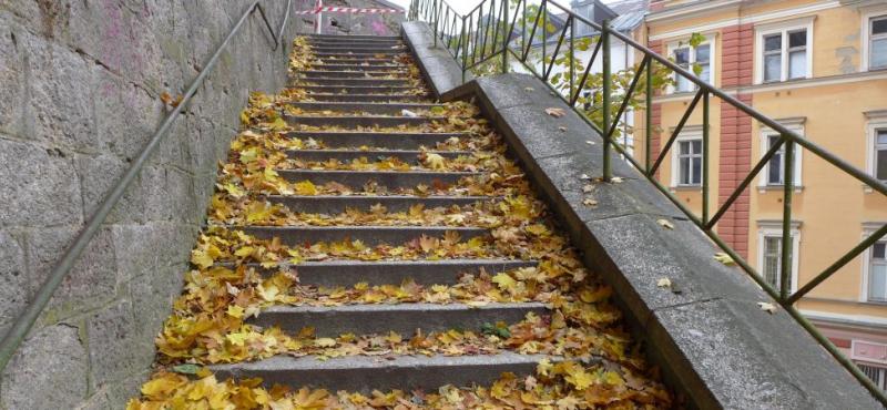 schodiště nad poštou