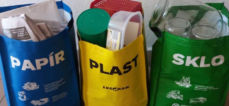 tašky na třídění odpadu
