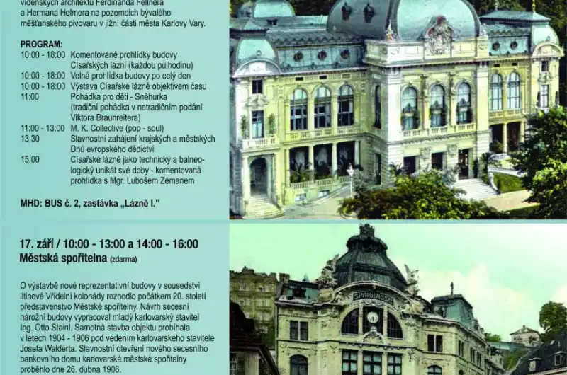 Dny otevřených dveří památek_program