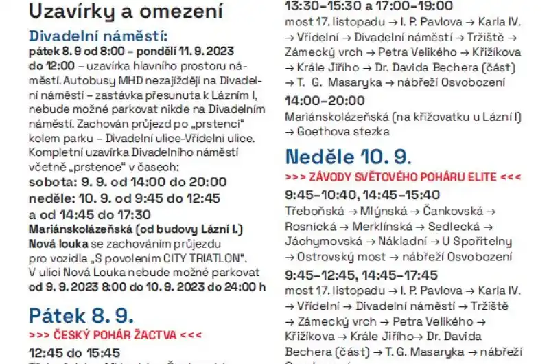 City Triathlon 2023_doprava