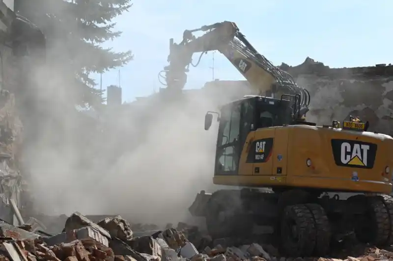 Demolice objektu ve staré vodárně