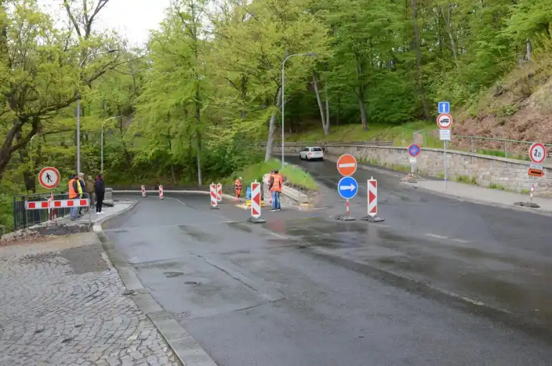 Opravovaný úsek končí na křižovatce s Ondřejskou ulicí