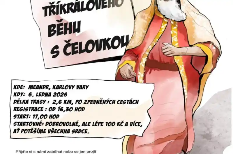 Tříkrálová sbírka 2026 Běh s čelovkou