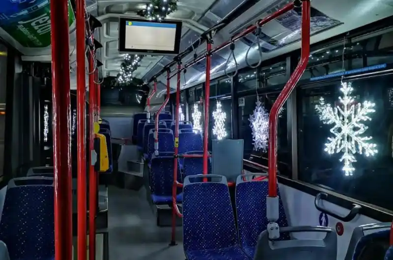 Vánoční bus interiér