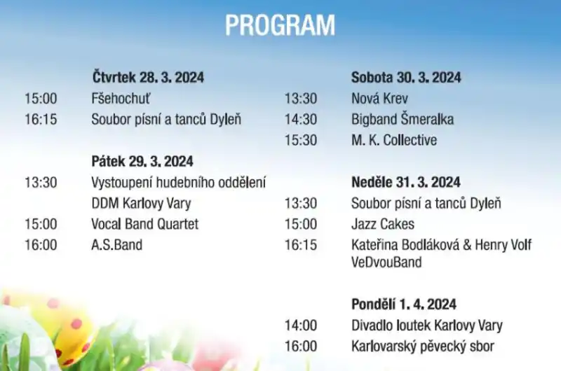 Velikonoční trhy_program