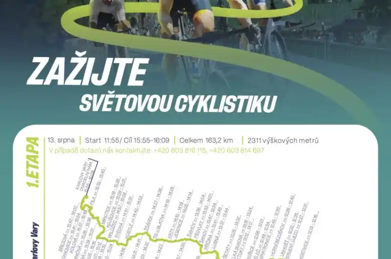 Czech Tour průjezdový leták
