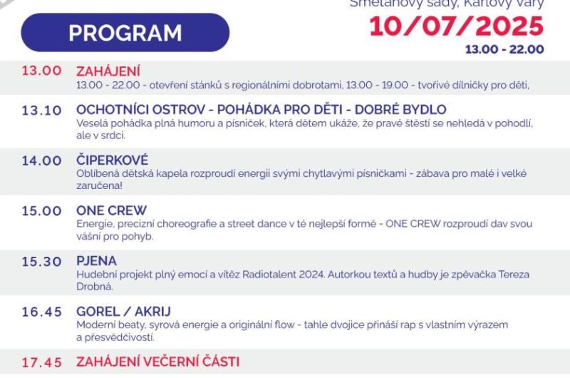 Den kraje a města na filmovém festivalu_program