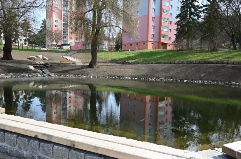 rybníček Mozartova ulice