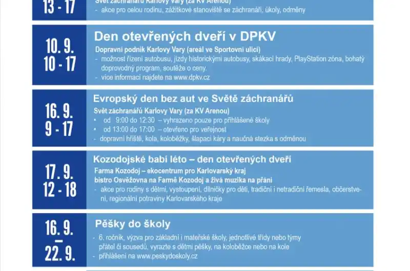 Evropský týden mobility plakát