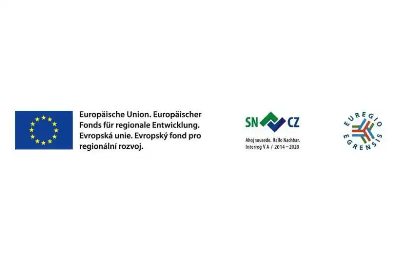 Projekt je spolufinancován z programu přeshraniční spolupráce Cíl EÚS Česká republika – Svobodný stát Sasko 2014 – 2020, resp. Fondu malých projektů Euregia Egrensis
