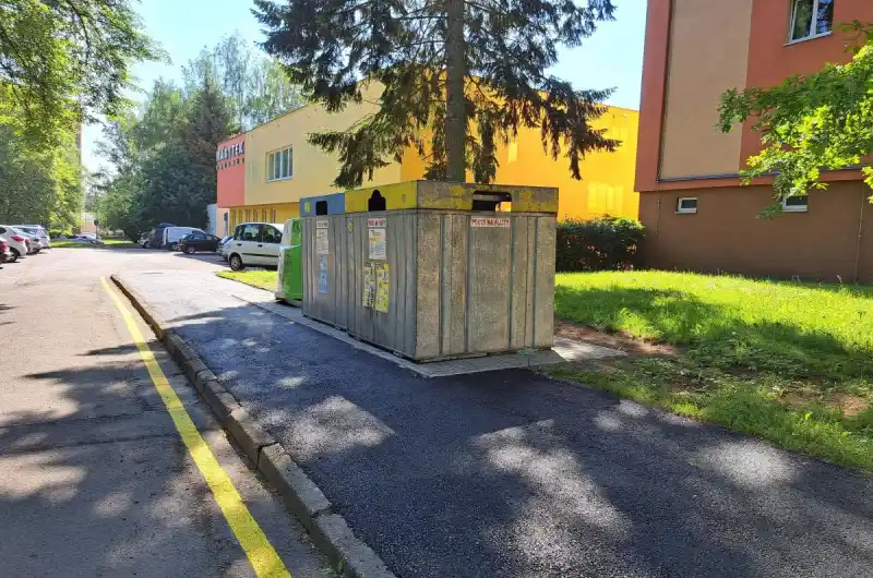 nové stanoviště separace v Bečovské ulici