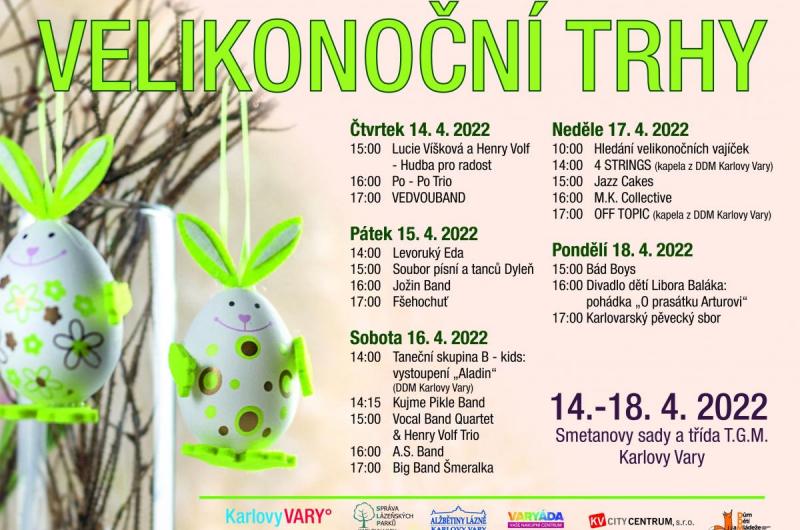 Program Velikonočních trhů v Karlových Varech