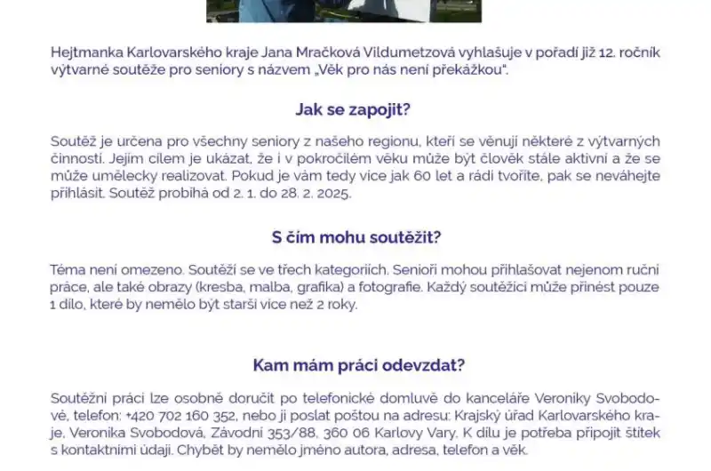 Soutěž Věk pro nás není překážkou