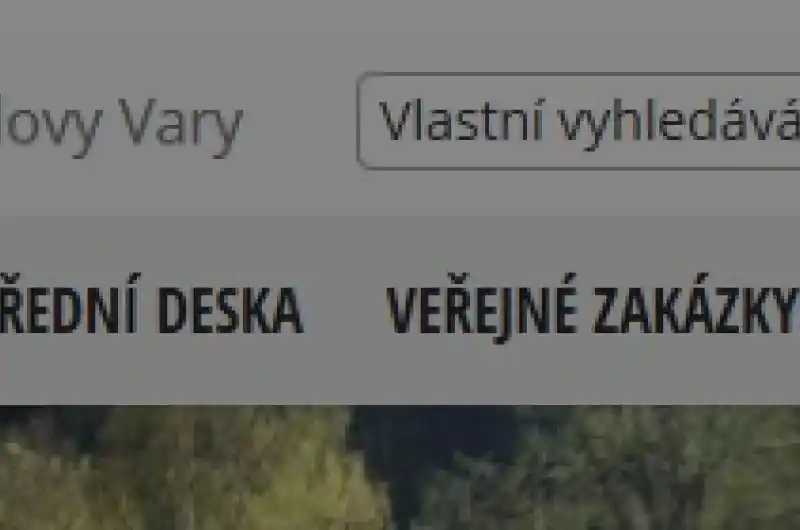 Tlačítko Senior express na webu města