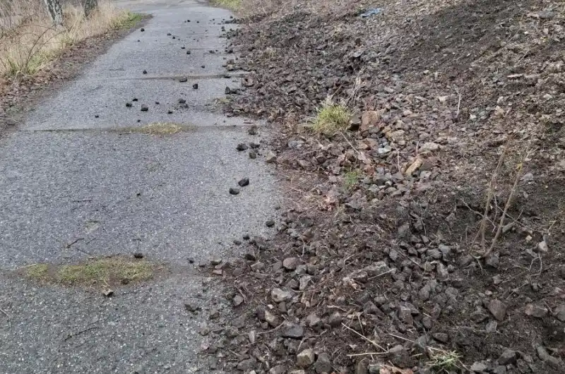 Panelová cesta u prejedu