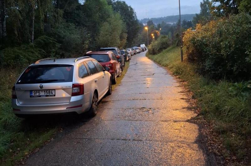 Parkování na trávě 