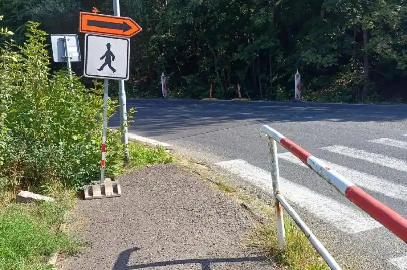 Pohled od přechodu 