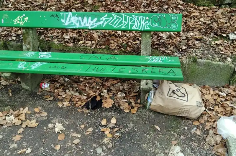 Toto bylo u lavičky na začátku cesty vycházející od Goethovy stezky směrem na Dianu  (tedy jen pár metrů od levého konce hotelu Pupp)