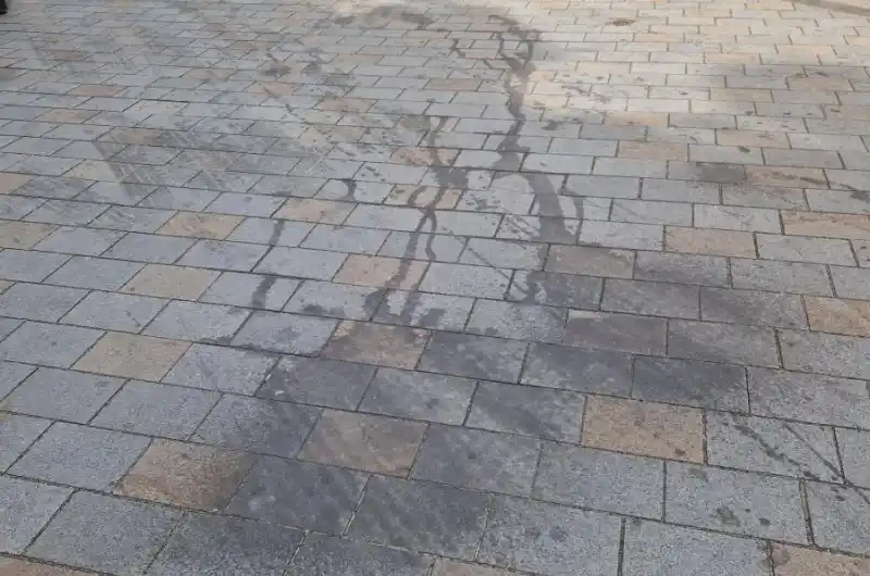 fleky na dlažbě