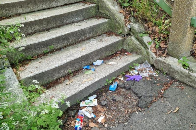 schody pod Onříčkovou ulicí