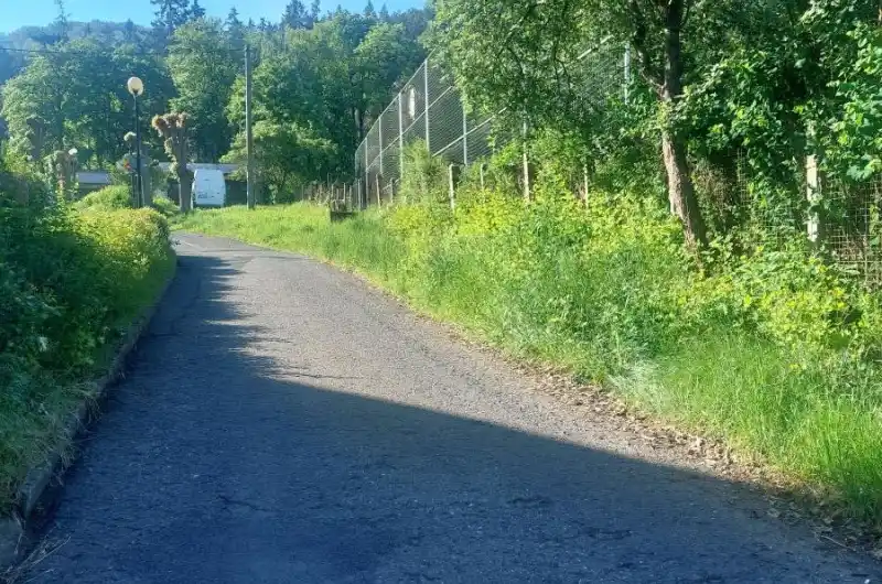posekat trávu kolem silnic a kolem plotu Stadionu Slávie