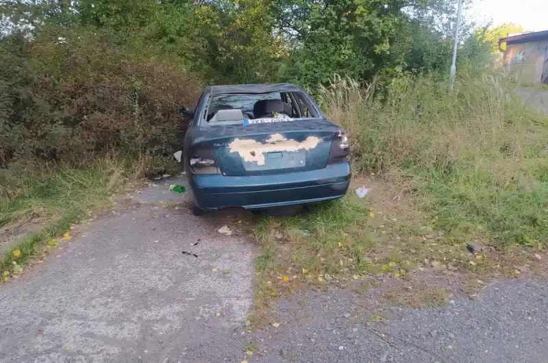 Foto vraku vozidla.