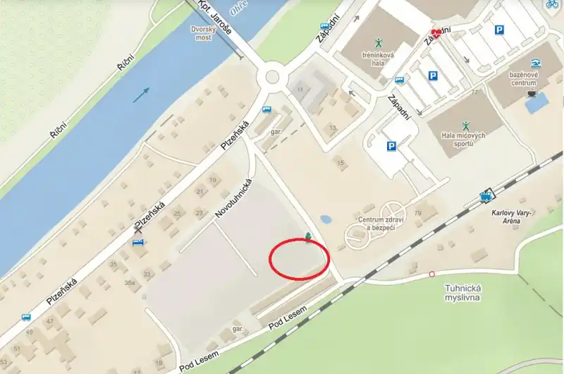 mapa místa stavby
